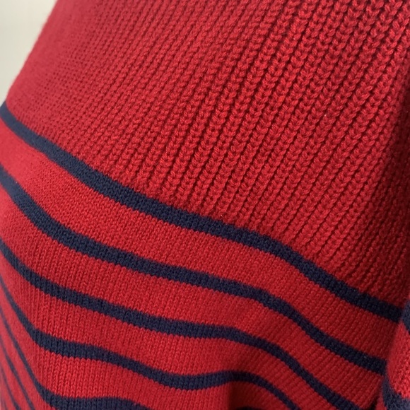 Gap Factory Red and Blue Striped Boatneck Sweater- NWT - Picture 8 of 14